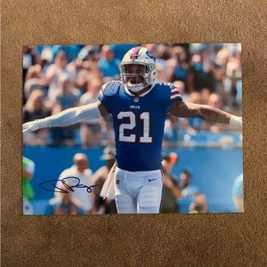 Jordan Poyer Autographed Photo Buffalo Bills 8.5x11